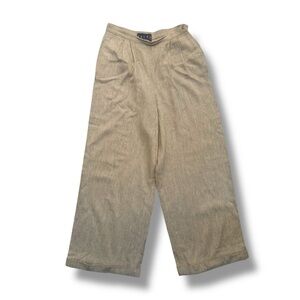👖 Ralph Lauren Linen Blend Wide Leg Pants‎ | Size 8 | Neutral Beig